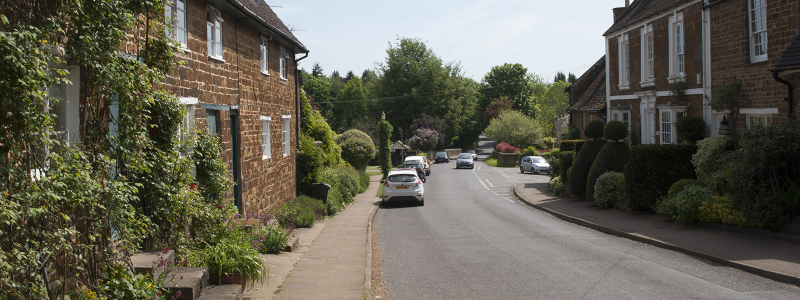 photographic view of the village