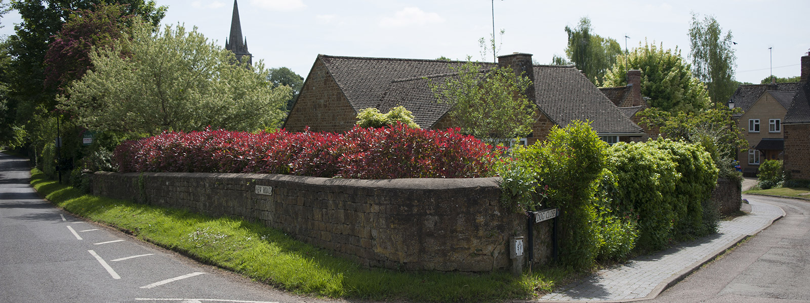 photographic view of the village